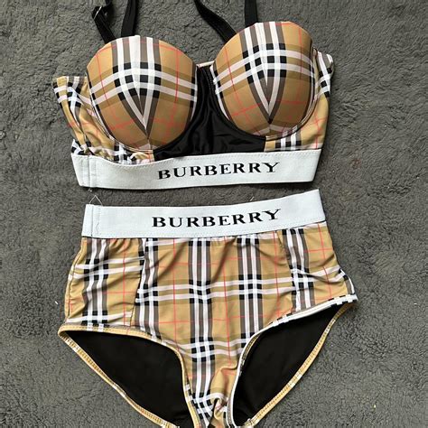 burberry swimsuit girl|Burberry bikinis for women.